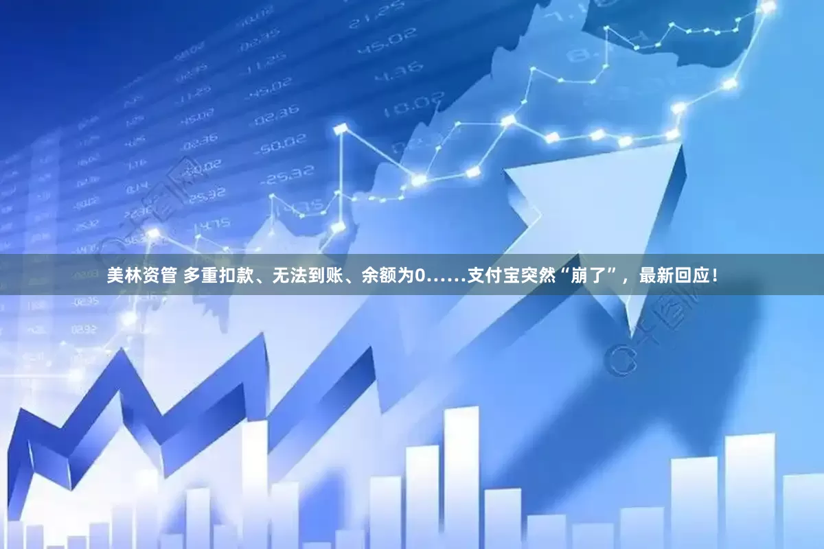 美林资管 多重扣款、无法到账、余额为0……支付宝突然“崩了”，最新回应！